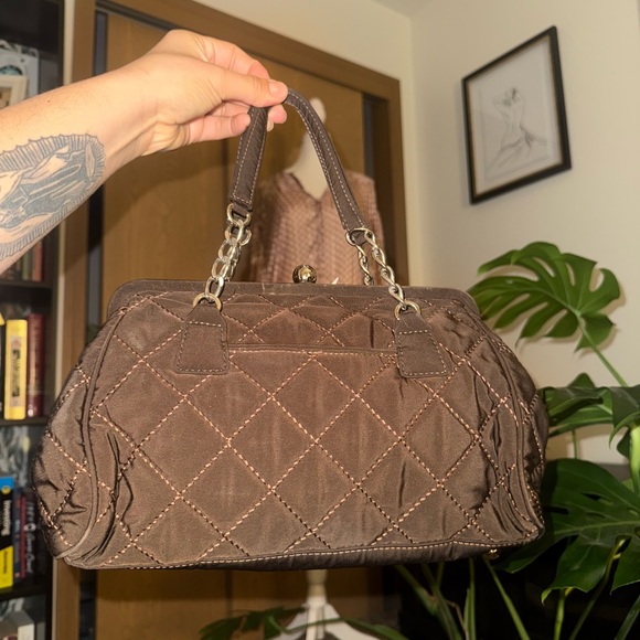 Vera Bradley Brown Quilted Mini Bag - Picture 3 of 7